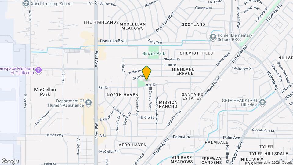 3821 Karl Dr Map and Location Details