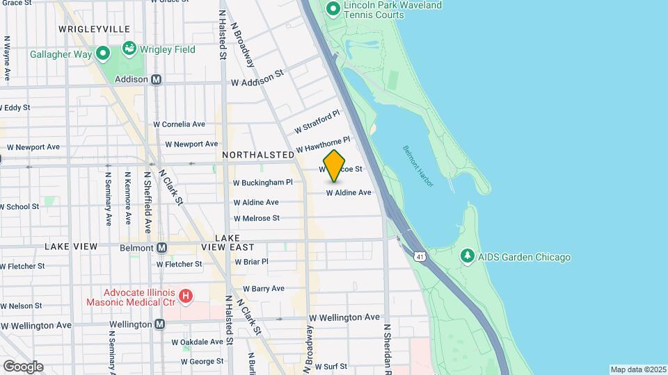 516 W Aldine Ave, Unit M04B Map and Location Details