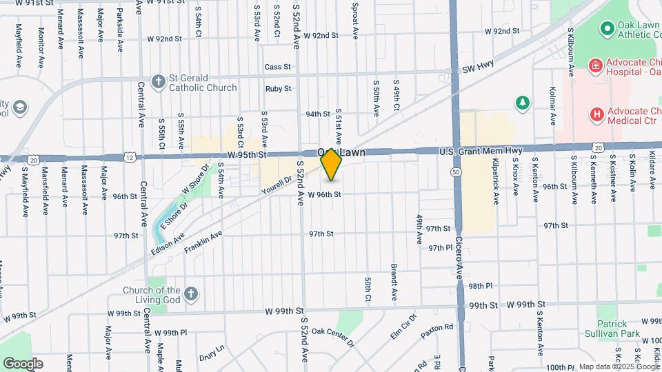 5100 W 96th St Map and Location Details