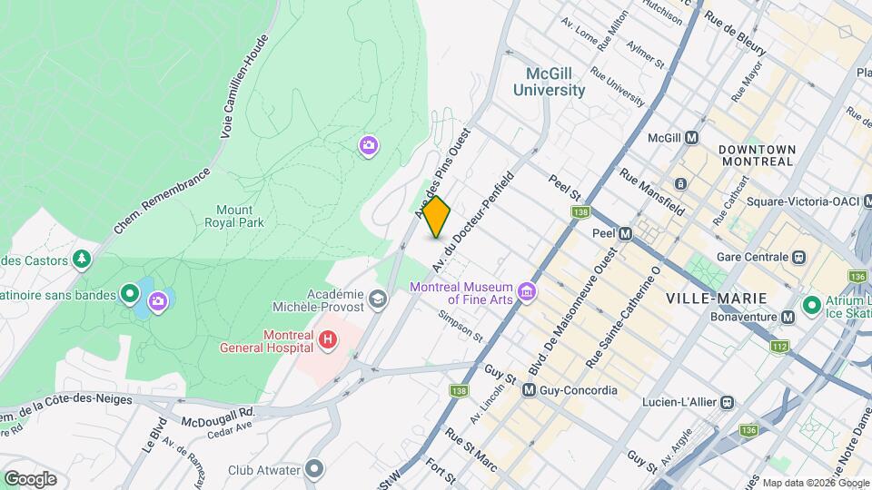 3644 Du Musée Av Map and Location Details