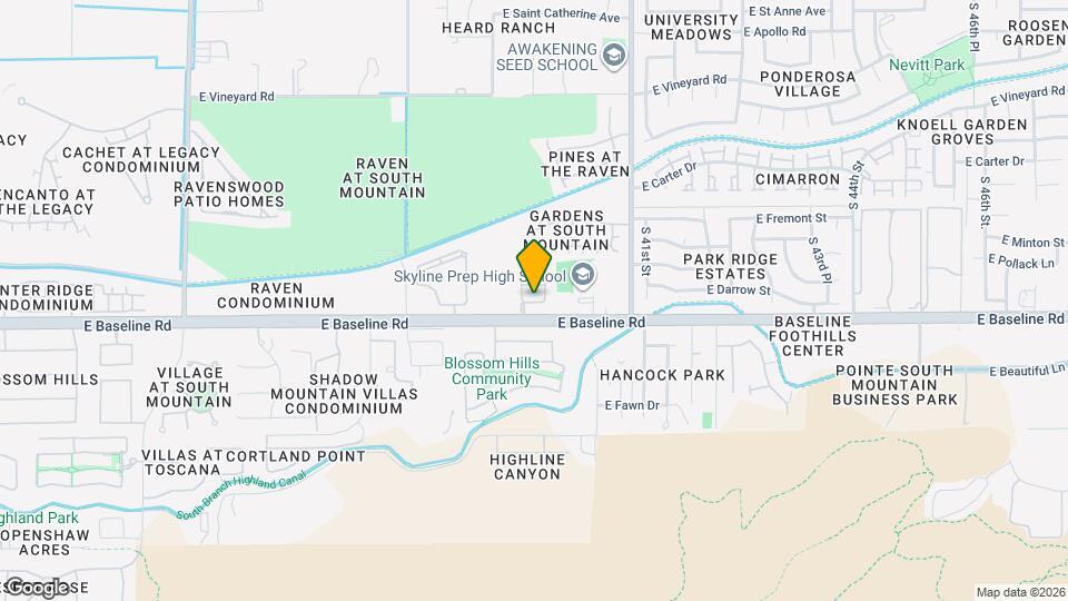 3900 E Baseline Rd, Unit 164 Mapa y Detalles de la Ubicación