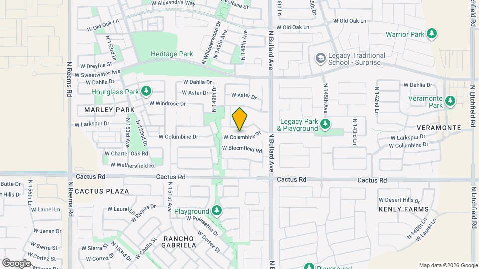 14844 W Columbine Dr Map and Location Details