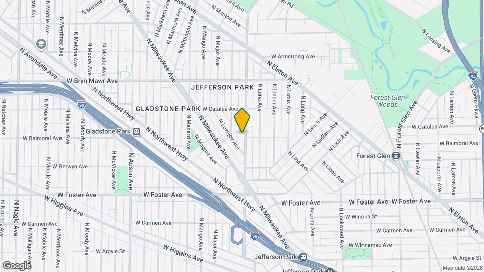 5370 N Central Ave, Unit Gardenlevel Mapa y Detalles de la Ubicación