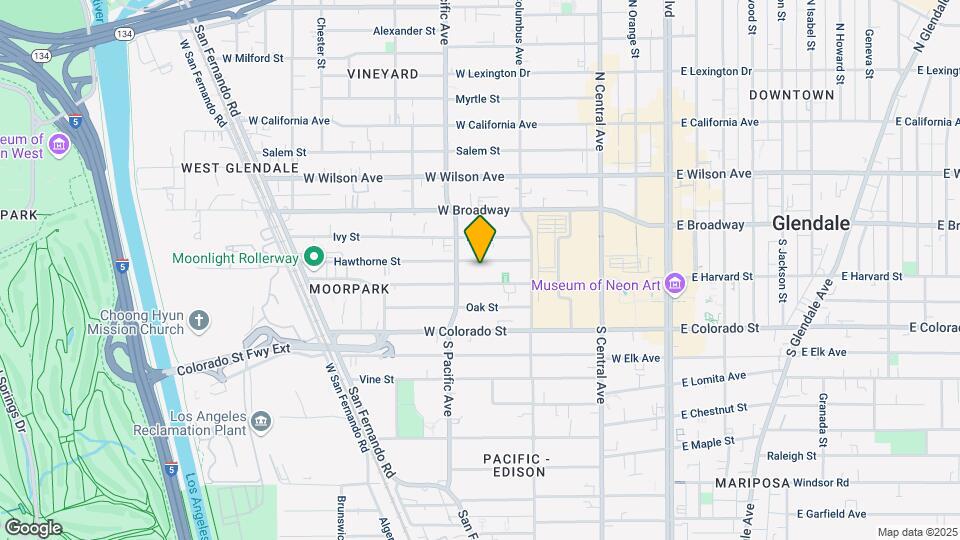 450 Hawthorne St Map and Location Details