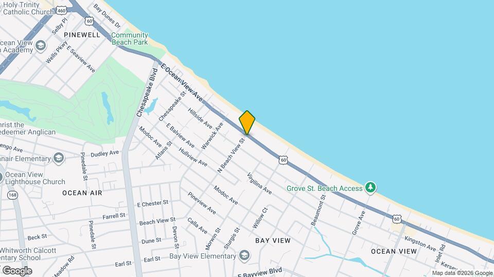 1301 E Ocean View Ave Map and Location Details