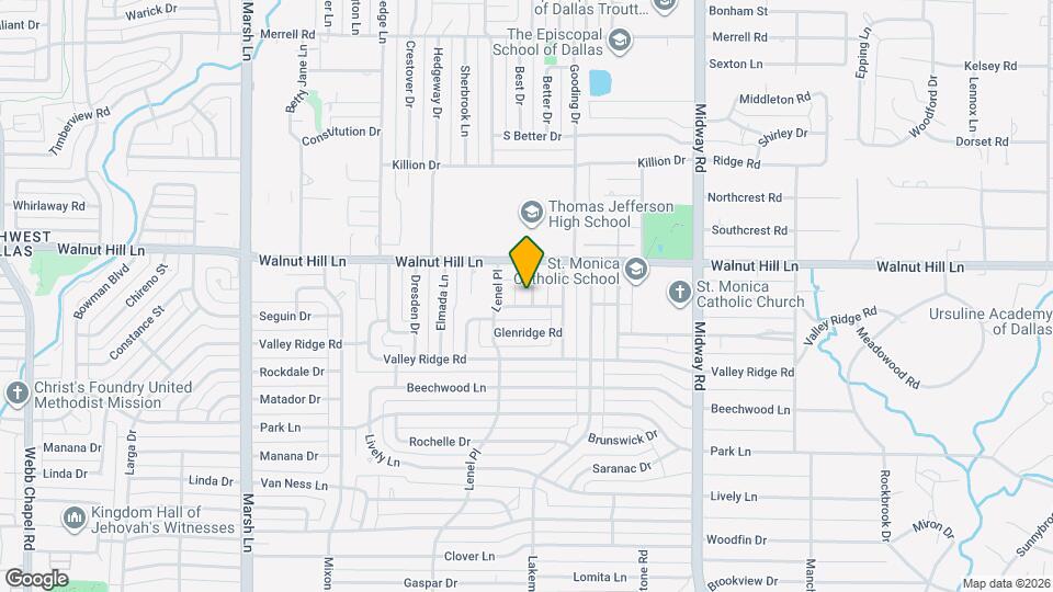 9911 Hurley Way Map and Location Details