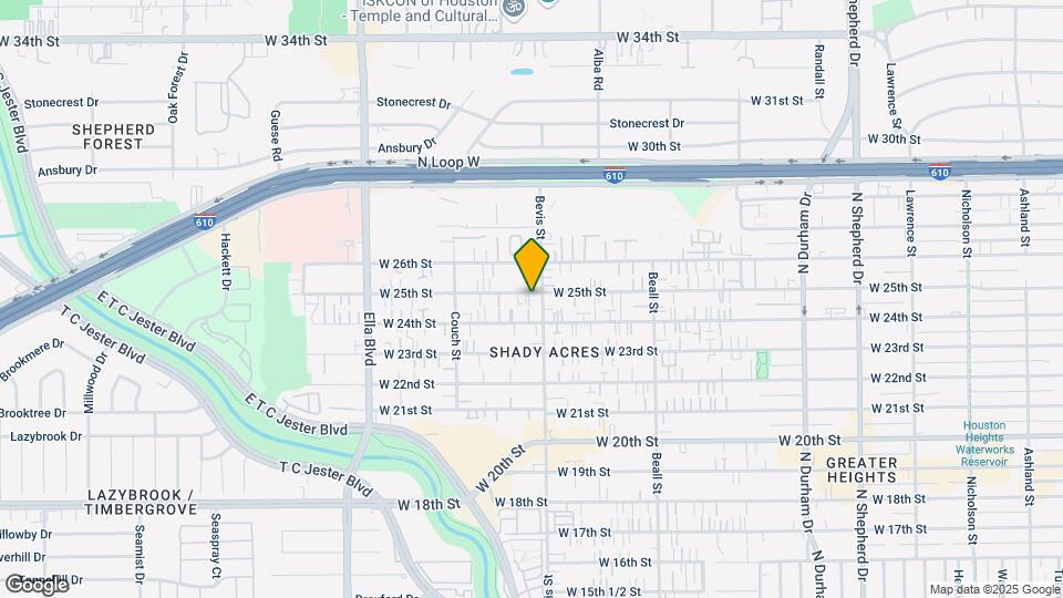 1308 W 25th St Map and Location Details