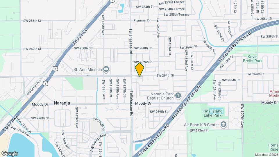 13567 SW 264th Terrace Map and Location Details