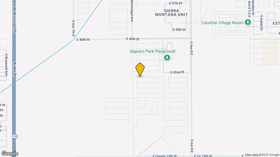 7561 E 42nd Ln Map and Location Details