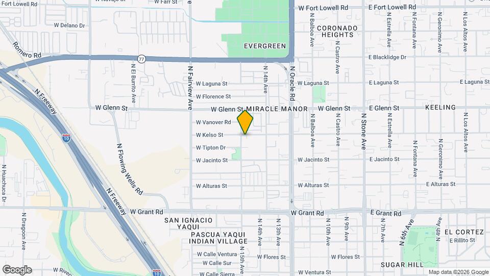 631 W Kelso St Map and Location Details