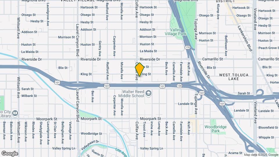 4646 Colfax Ave Map and Location Details