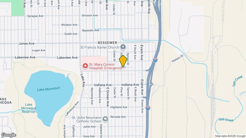 617 Minnequa Ave Map and Location Details