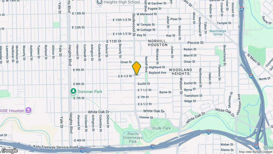 1135 Woodland St Map and Location Details