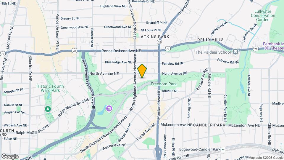 579 N Highland Ave NE Map and Location Details