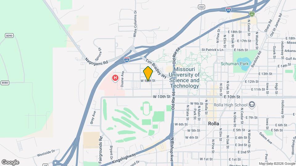 903 W 12th St Map and Location Details