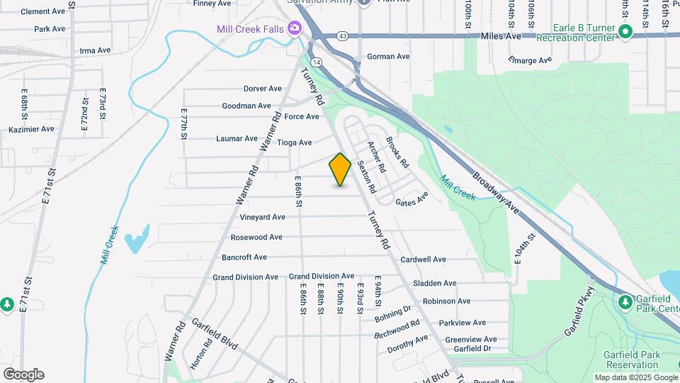 9005 Jeffries Ave Map and Location Details