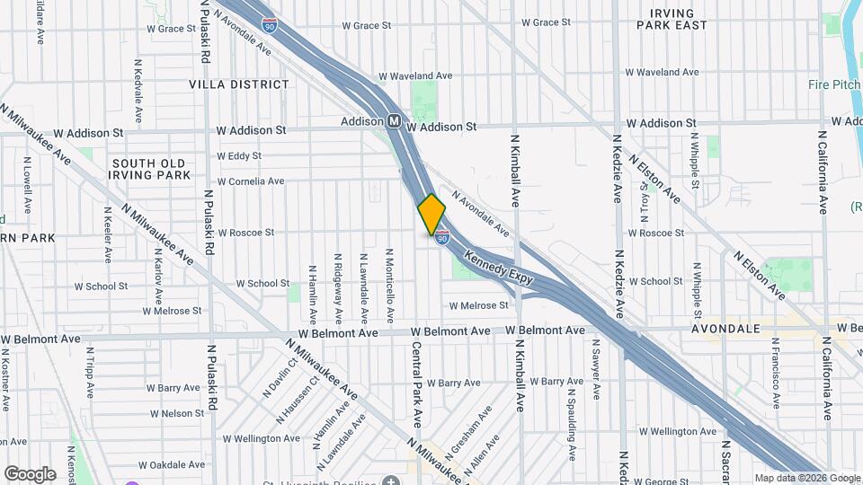 3570 W Henderson St, Unit 1 Map and Location Details