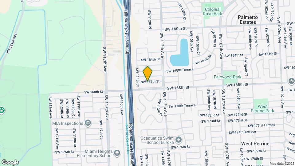 11318 SW 167th St Map and Location Details