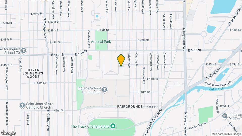 4430 Primrose Ave Mapa y Detalles de la Ubicación