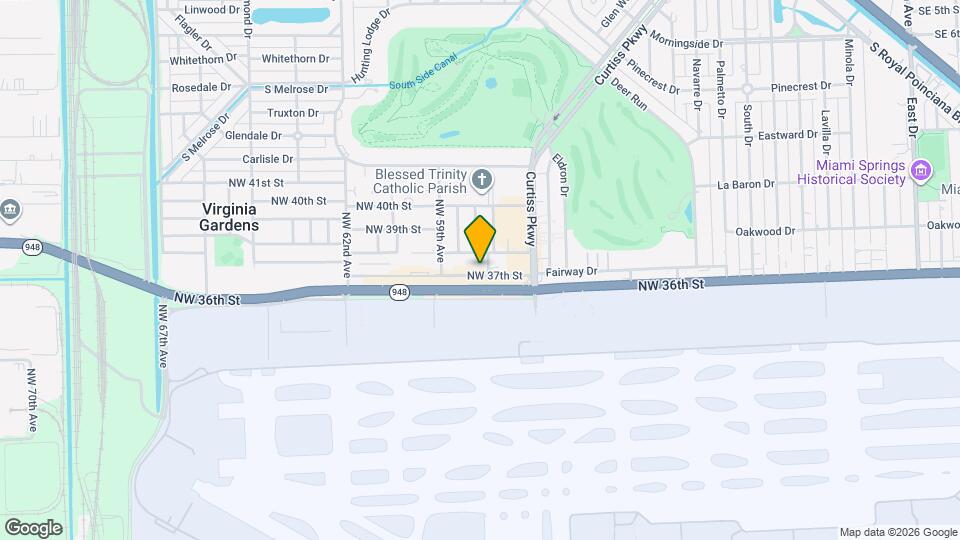 5817 NW 37th St Map and Location Details