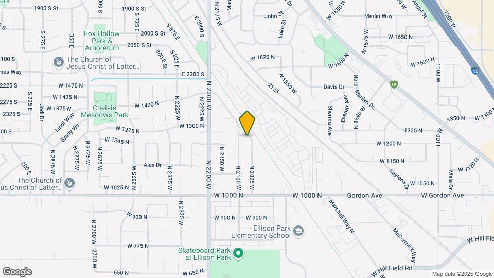 1245 N 2025 W Map and Location Details