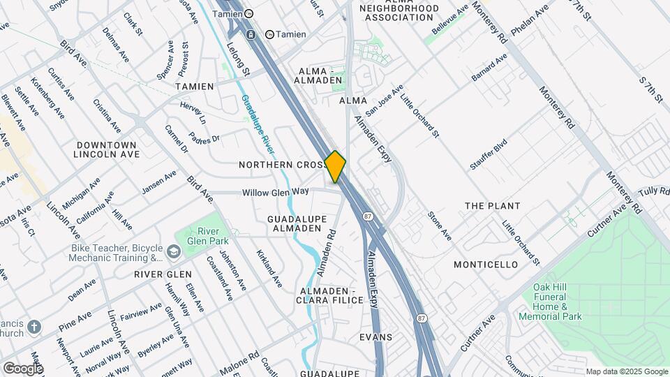411-417 Willow Glen Way Map and Location Details