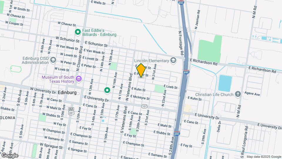 909 E Loeb St Map and Location Details