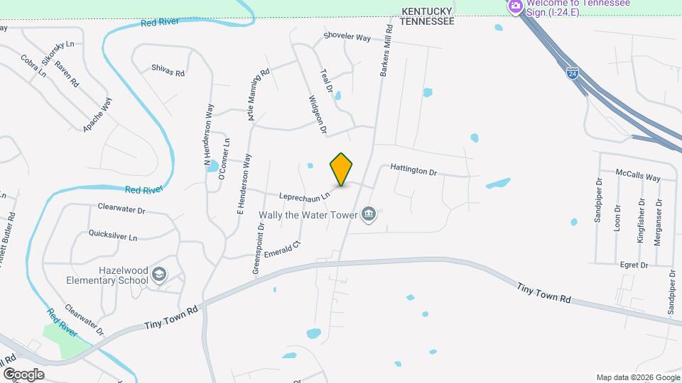 2566 Leprechaun Ln Map and Location Details