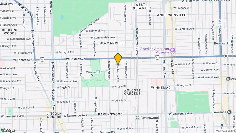 5115 N Winchester Ave, Unit #  01 Map and Location Details