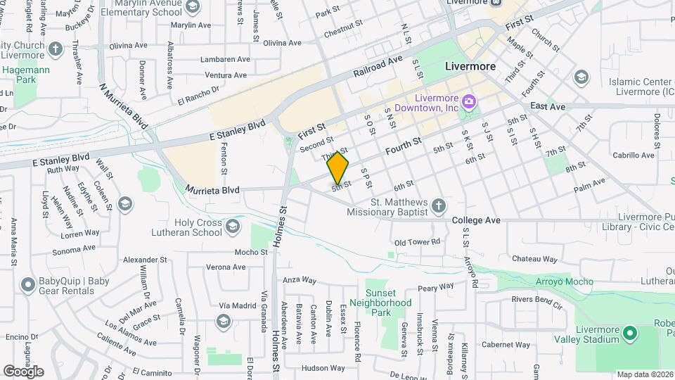 1461 5th St Map and Location Details