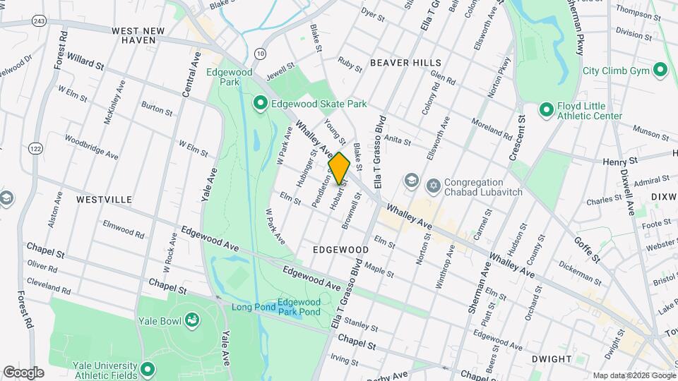 126 Hobart St, Unit 1 Map and Location Details