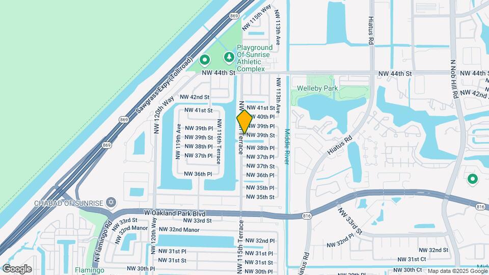 11500 NW 39th St Map and Location Details