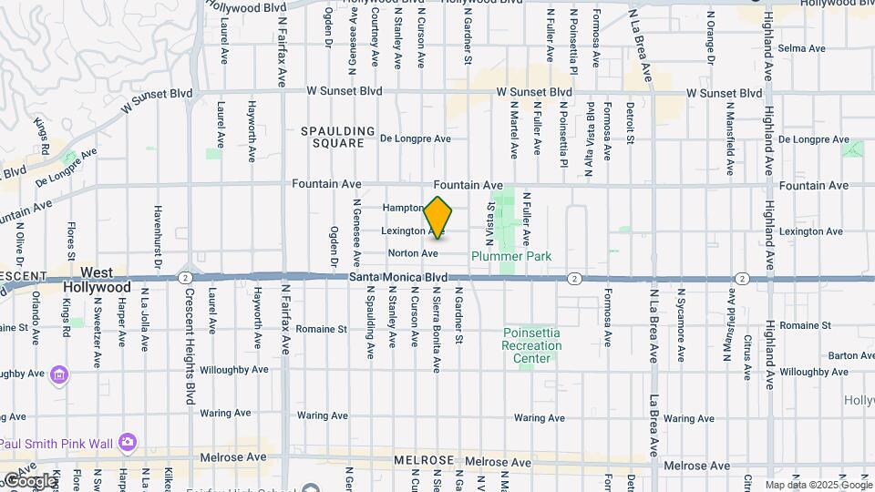 7543 Norton Ave Mapa y Detalles de la Ubicación