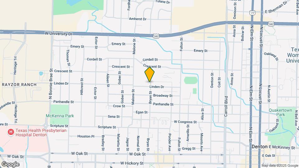 1402 Linden Dr Map and Location Details
