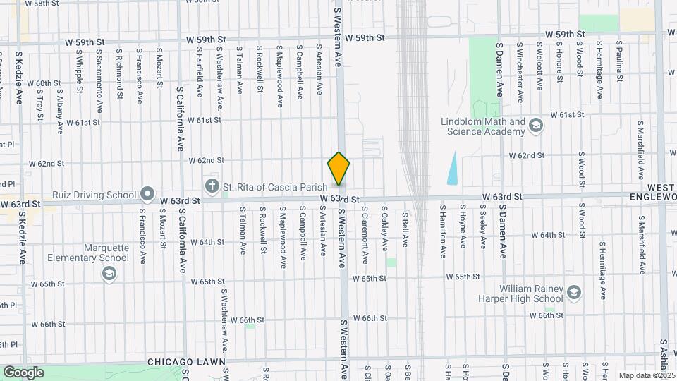 6250 S Western Ave Mapa y Detalles de la Ubicación