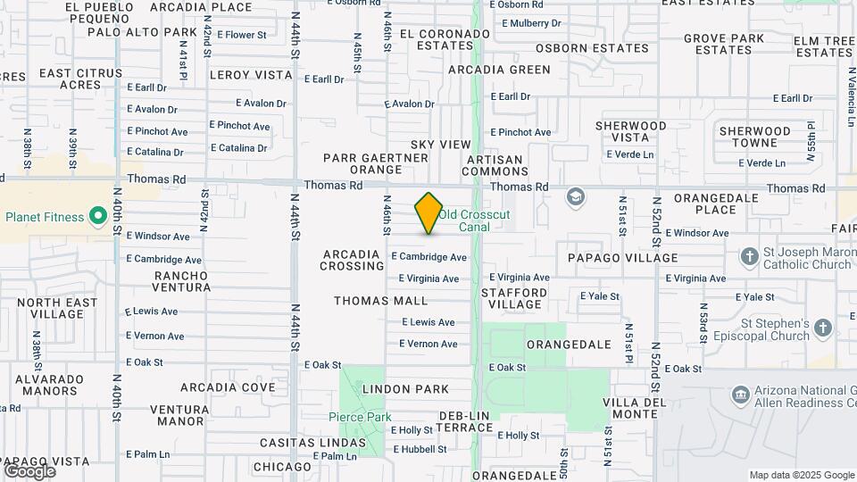 4645 E Windsor Ave Map and Location Details