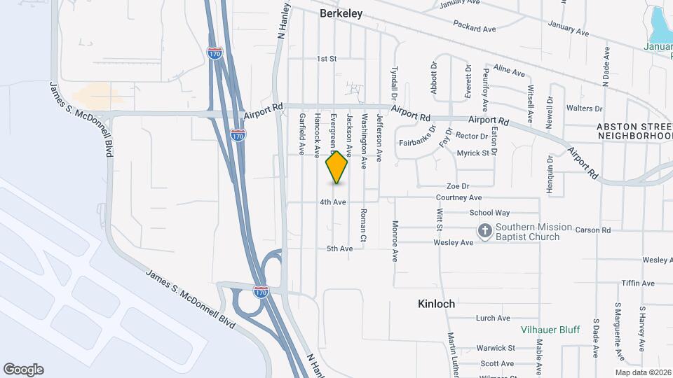 6018 Evergreen Blvd Map and Location Details