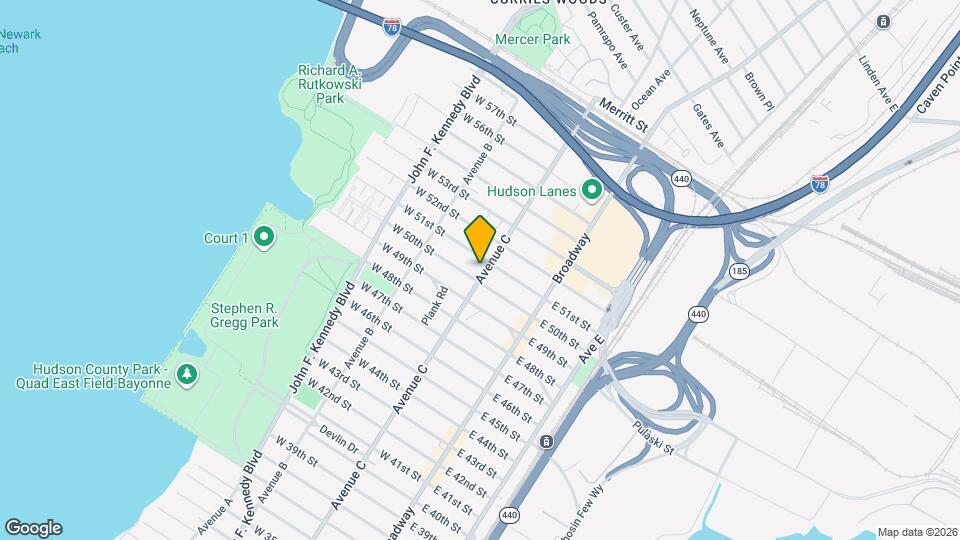 1049 Avenue C Map and Location Details