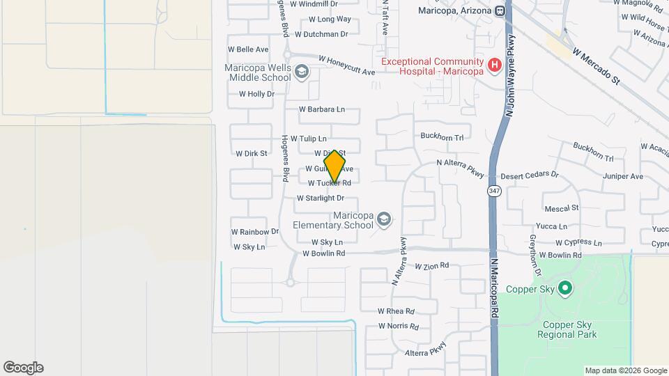 45599 W Tucker Rd Map and Location Details