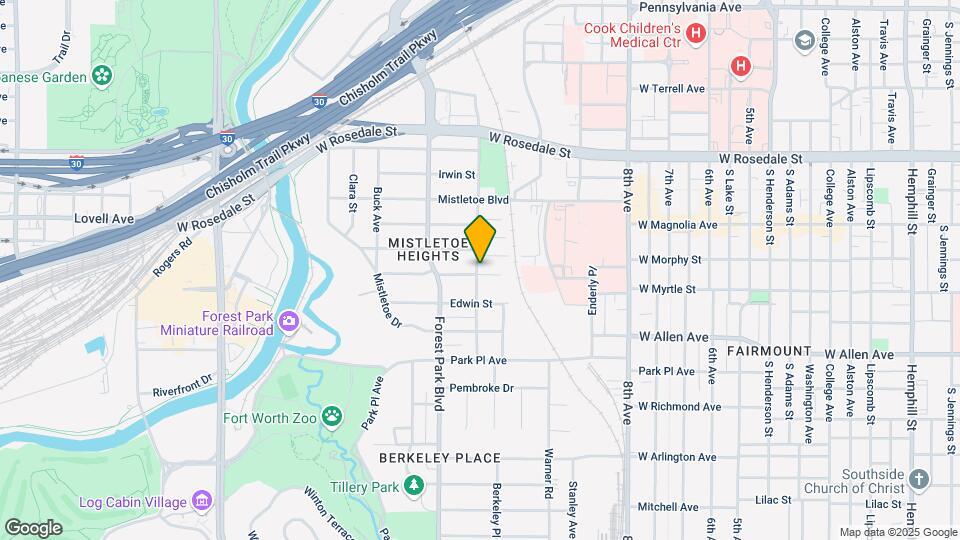 2126 Mistletoe Ave Map and Location Details