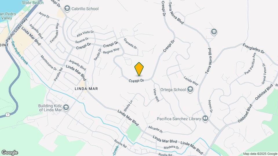 1183 Crespi Dr Map and Location Details