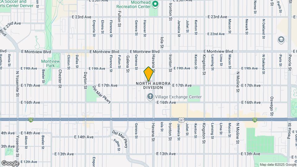 10445 E 17th Ave Map and Location Details