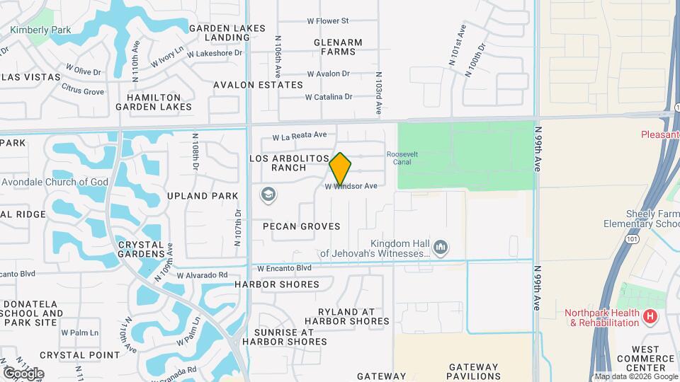 10425 W Windsor Ave Map and Location Details