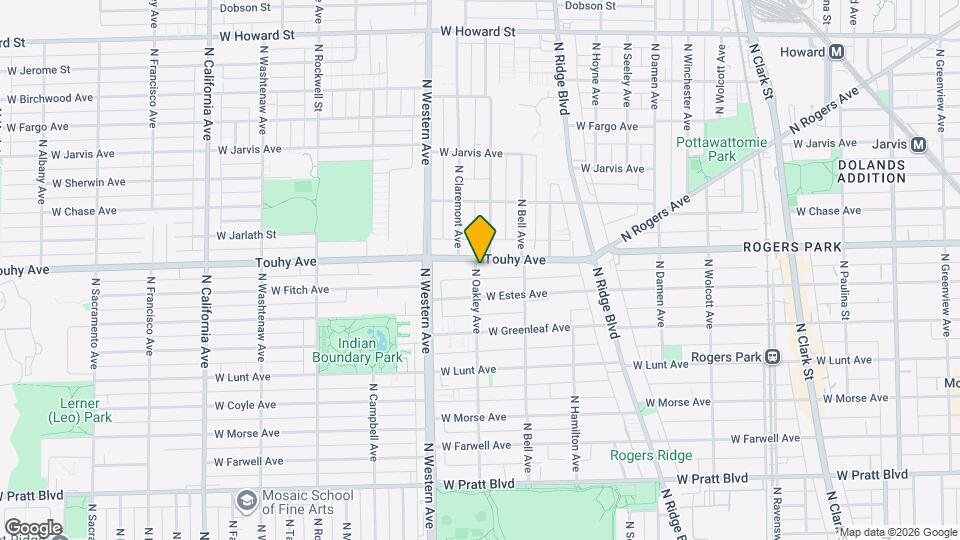 7129 N Oakley Ave Map and Location Details