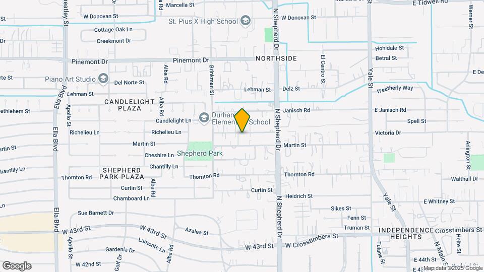 829 Oak St-Unit -B Map and Location Details
