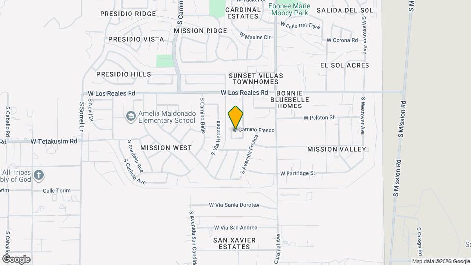 3069 W Camino Fresco Mapa y Detalles de la Ubicación
