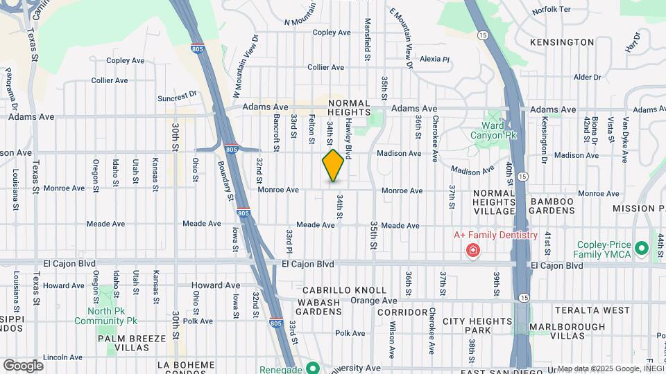 3402 Monroe Ave Map and Location Details