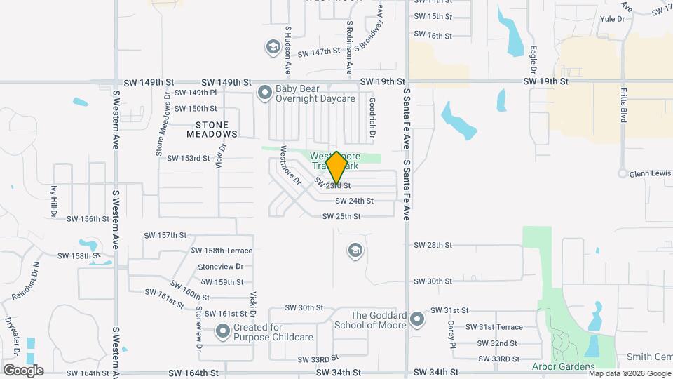 1412 SW 23rd St Map and Location Details