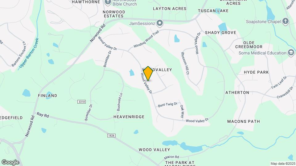 5008 Wood Valley Dr Map and Location Details