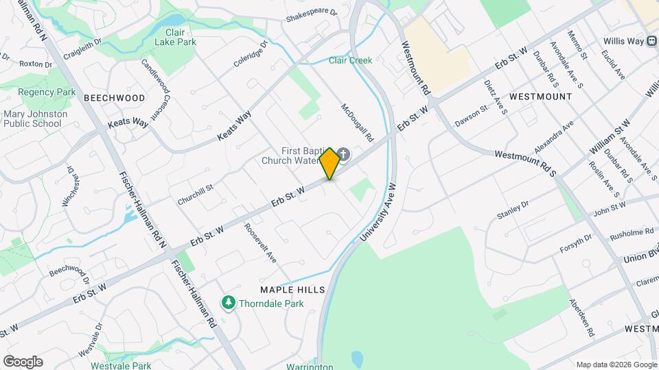 317 Erb St. W Map and Location Details